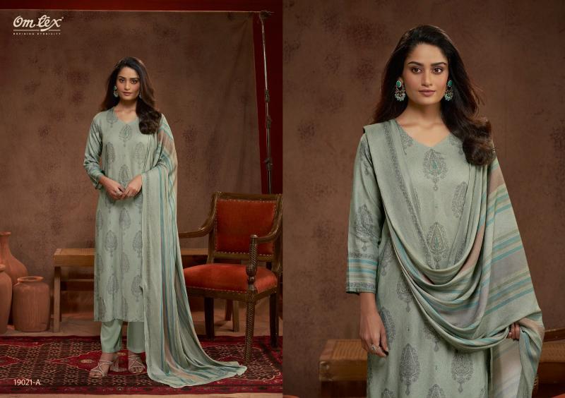 Omtex ekisha chiffon dress material wholesale price